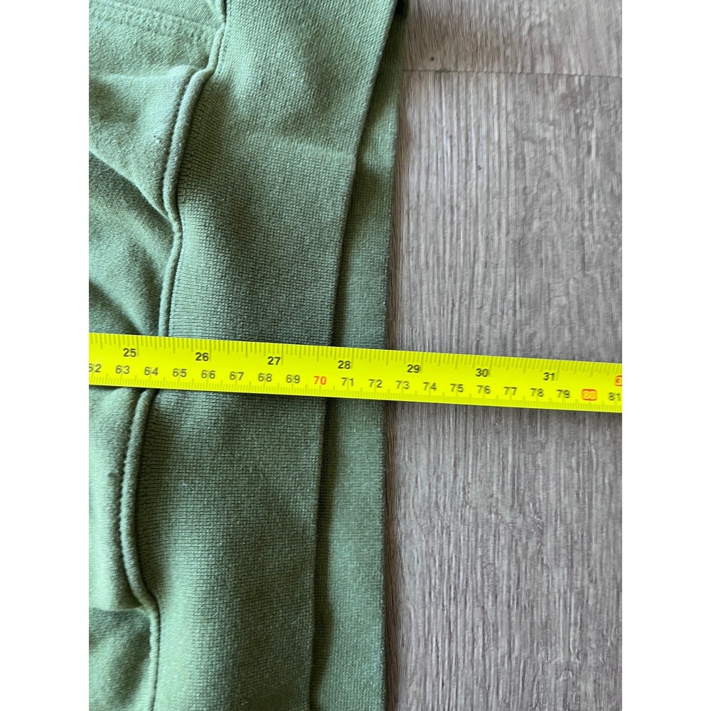 Carhartt Mens Loose Fit Spell Out Sleeve Logo Hoodie Olive Green L Fleece - Picture 15 of 15